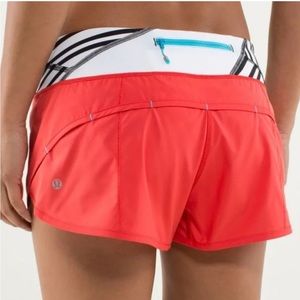 lululemon athletica Red Athletic Shorts